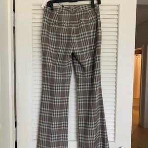 NWT Theory Demitria 4 Multi Optical Plaid Pant Size 0